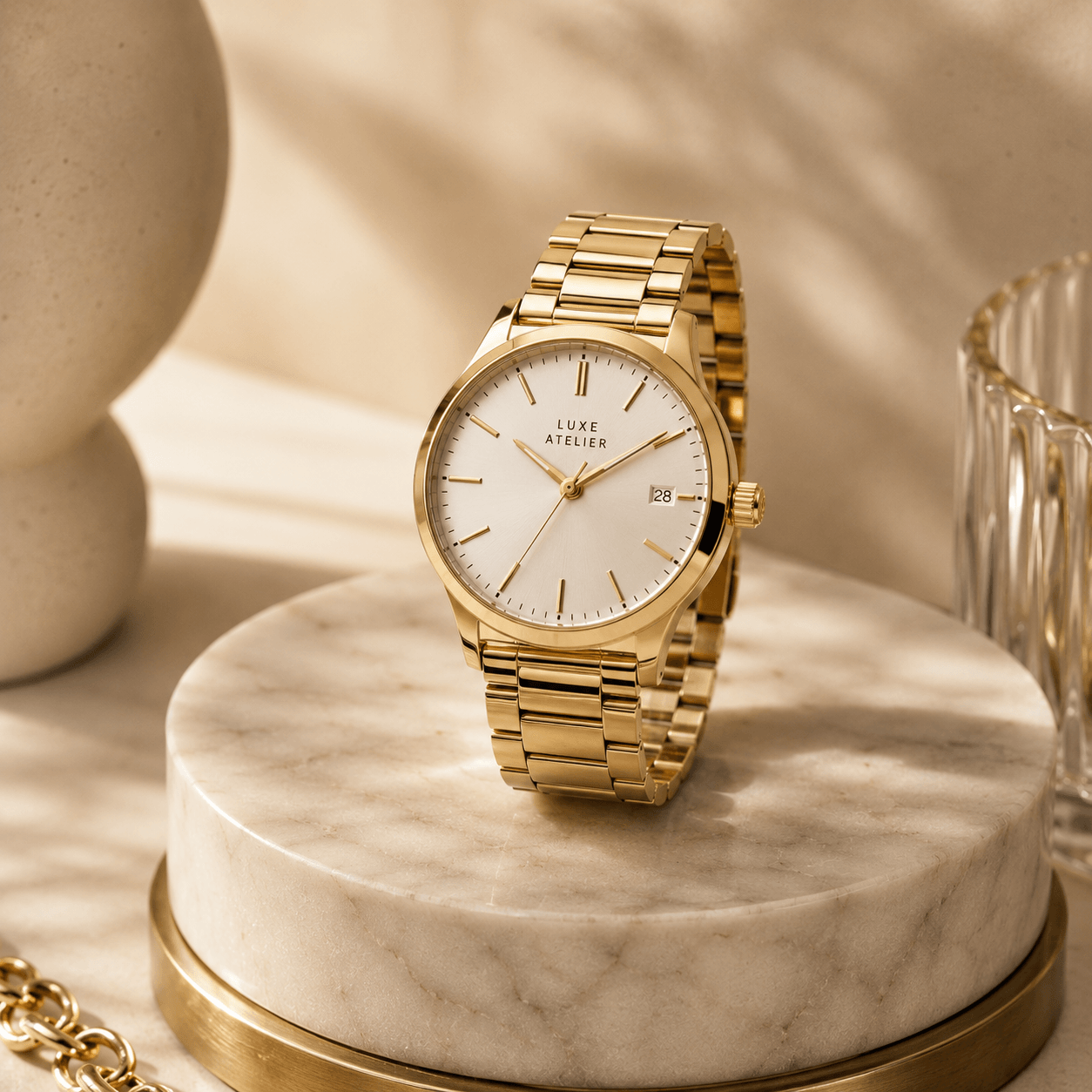 Minimalist Gold Watch